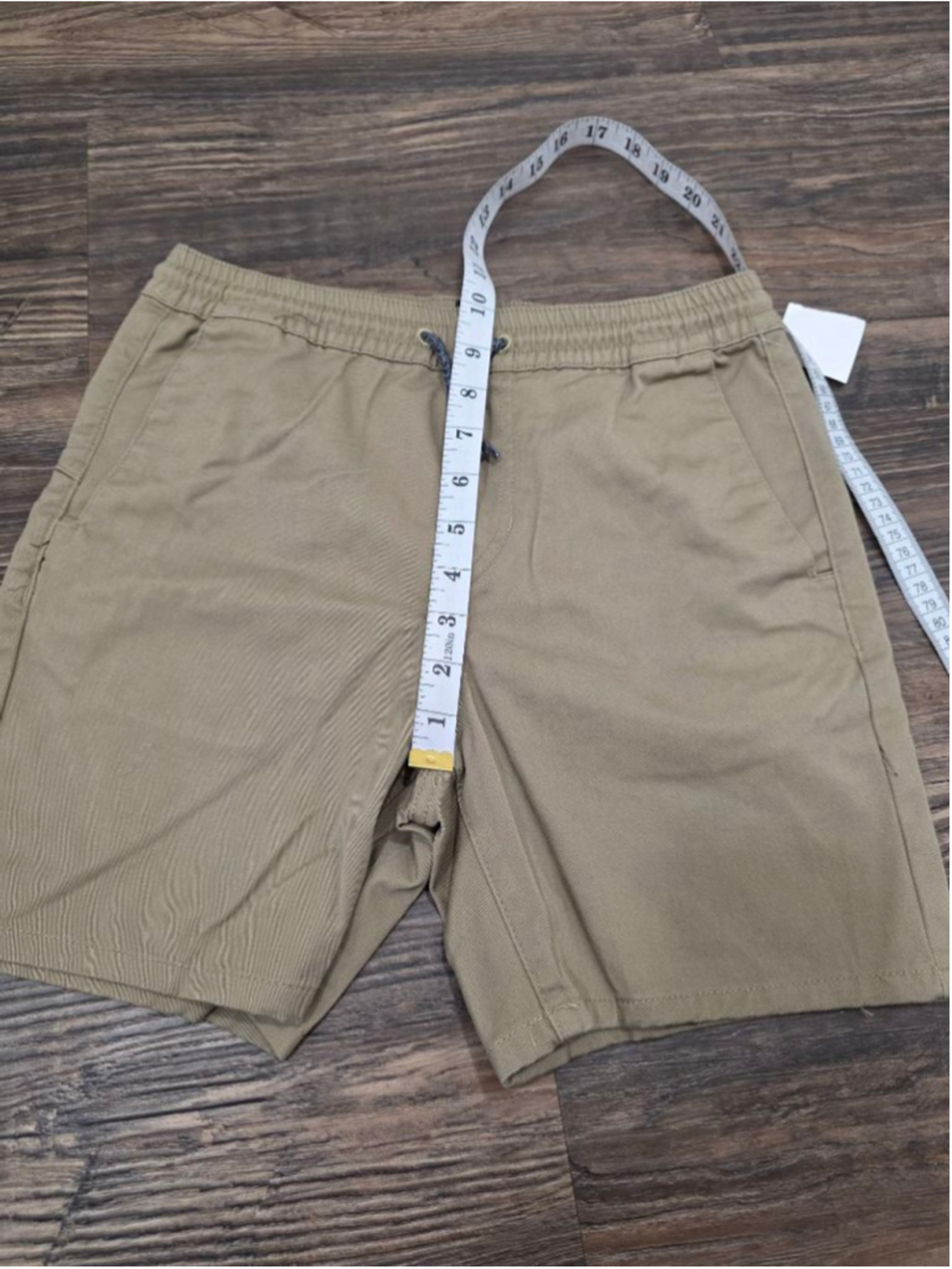 Volcom Boys Khaki Hybrid Chino Shorts Elastic Waist Drawstring Size Medium 10Y - Picture 7 of 10